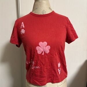 Red Clover Graphic Women's Top